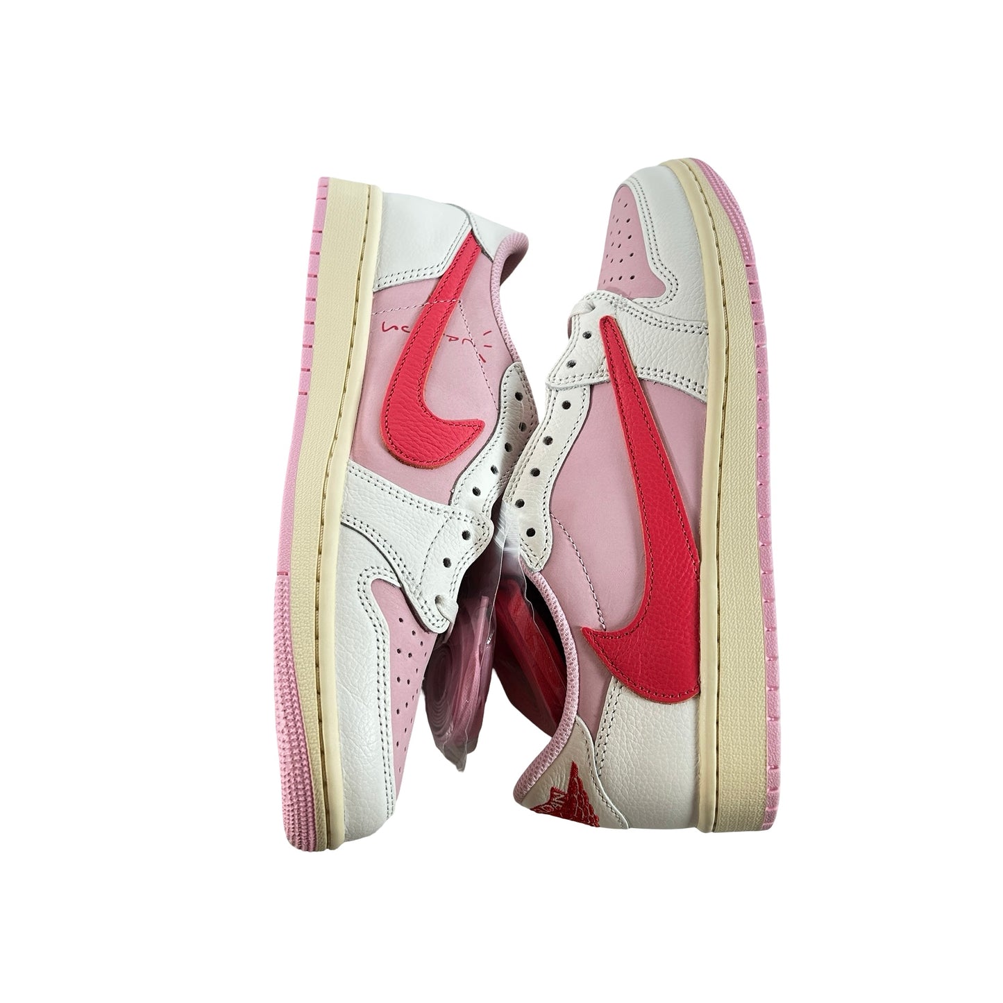 IQ7604 101 Jordan 1 Retro Low OG SP Travis Scott Sail Tropical Pink [USED] - 8.5 M (Used)