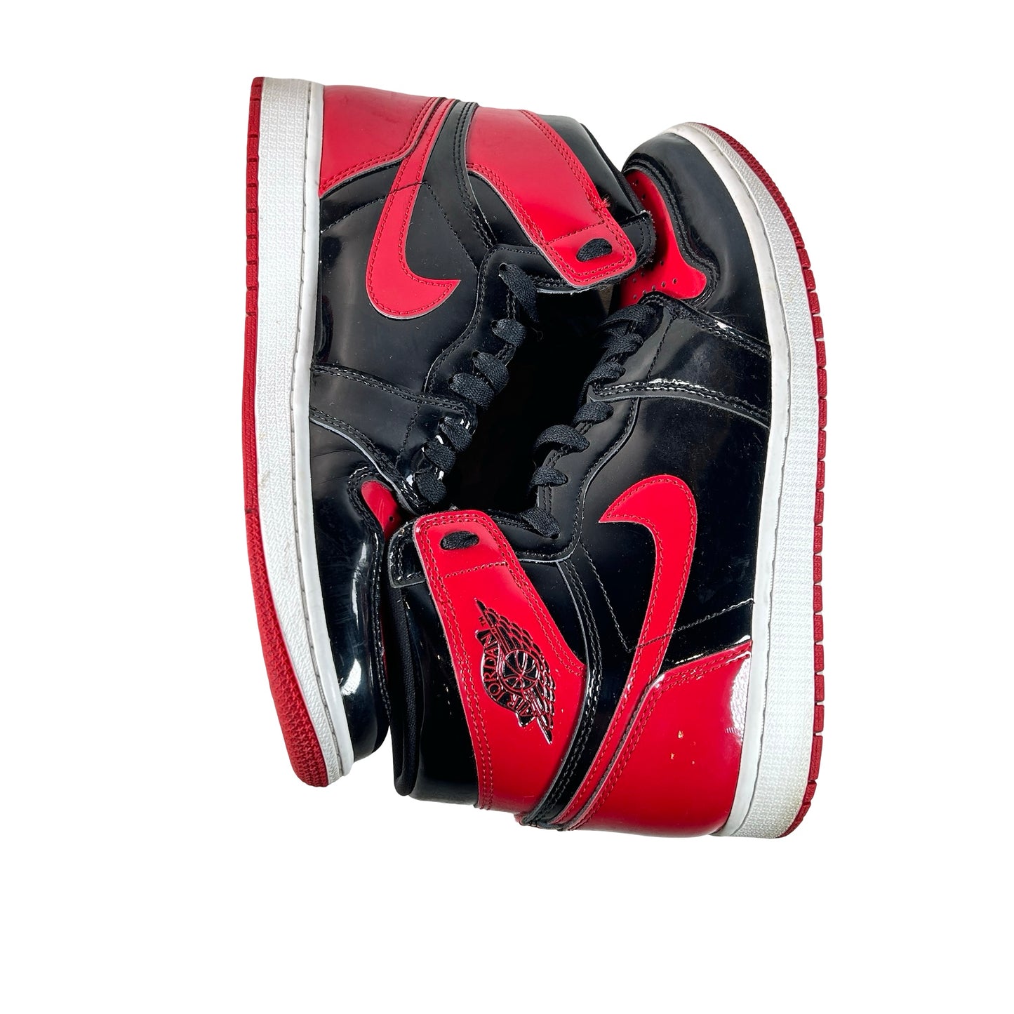 555088 063 Jordan 1 Retro High OG Patent Bred [USED] - 9.5 M (Used2) (No Box2)