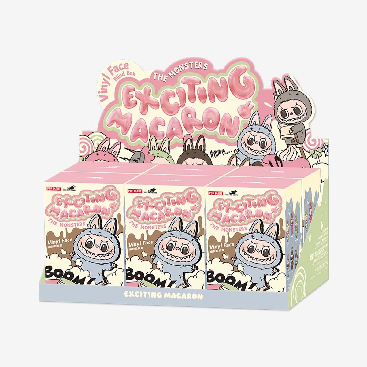 Pop Mart Labubu The Monsters Exciting Macaron Vinyl Face