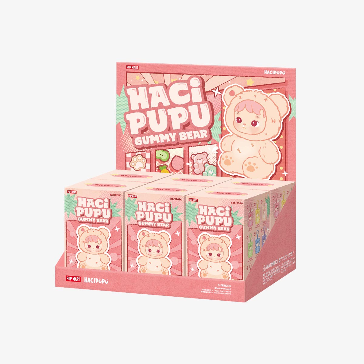 Pop Mart Hacipupu Gummy Bear Series Vinyl Plush Pendant