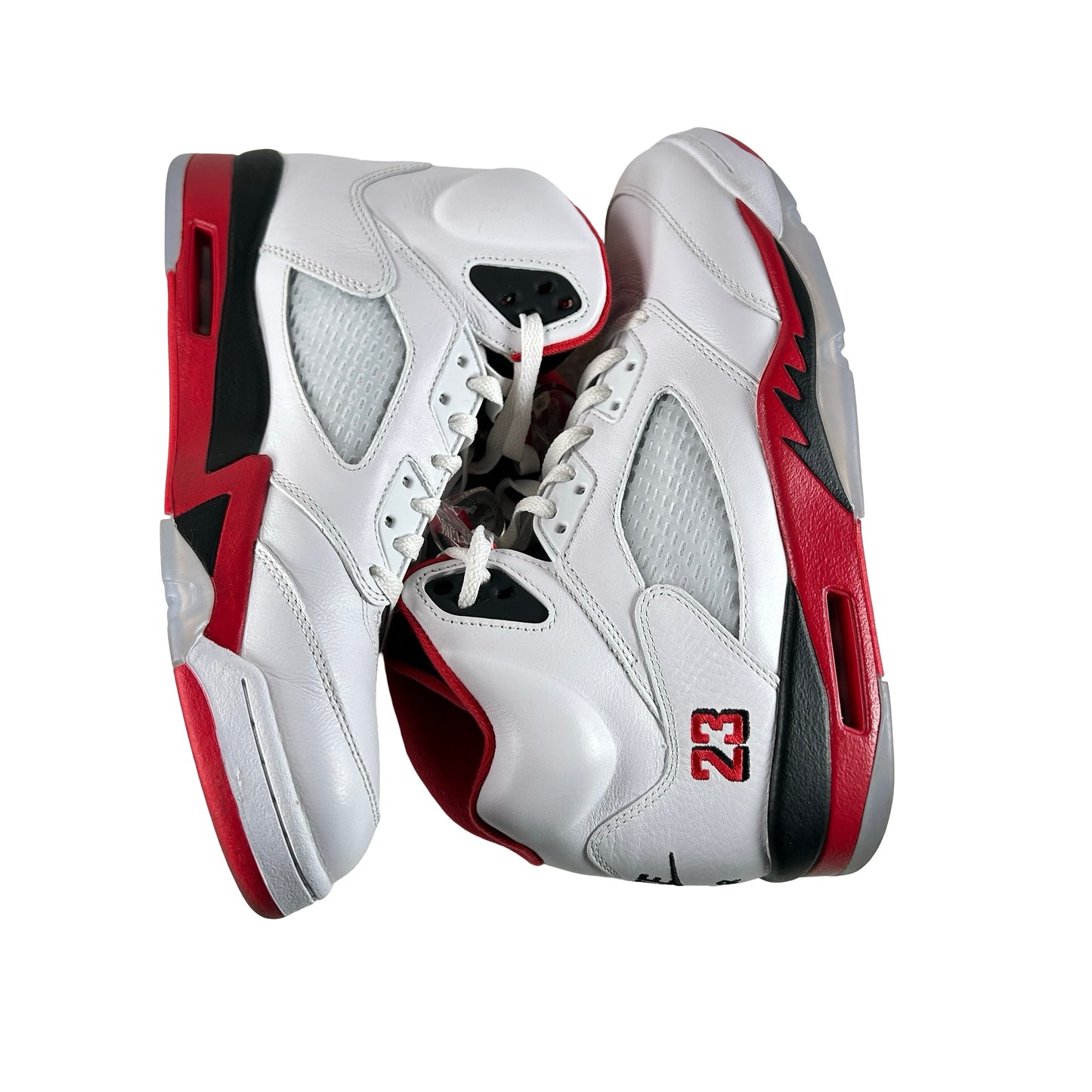 HQ7978 101 Jordan 5 Retro Fire Red Black Tongue (2025) [USED] - 10.5 M (Used) (No Box)