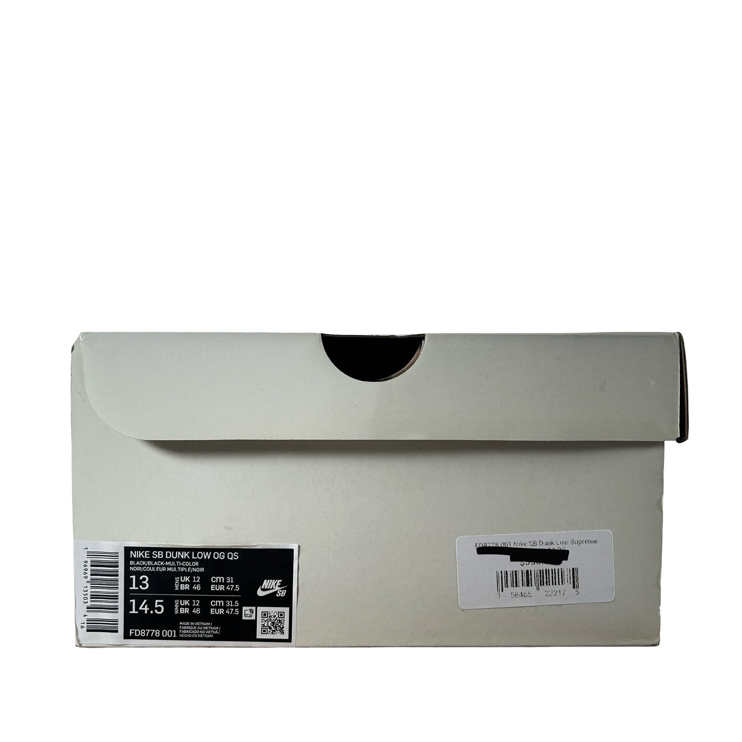 FD8778 001 Nike SB Dunk Low Supreme Rammellzee [USED] - 13 M (Used)