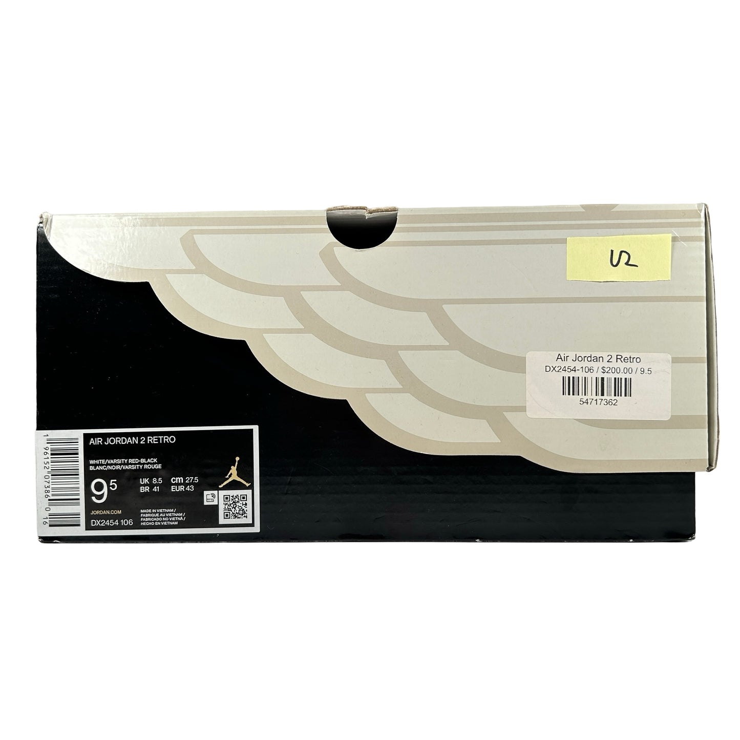 DX2454 106 Jordan 2 Retro OG Chicago (2022) [USED] - 9.5 M (Used2)