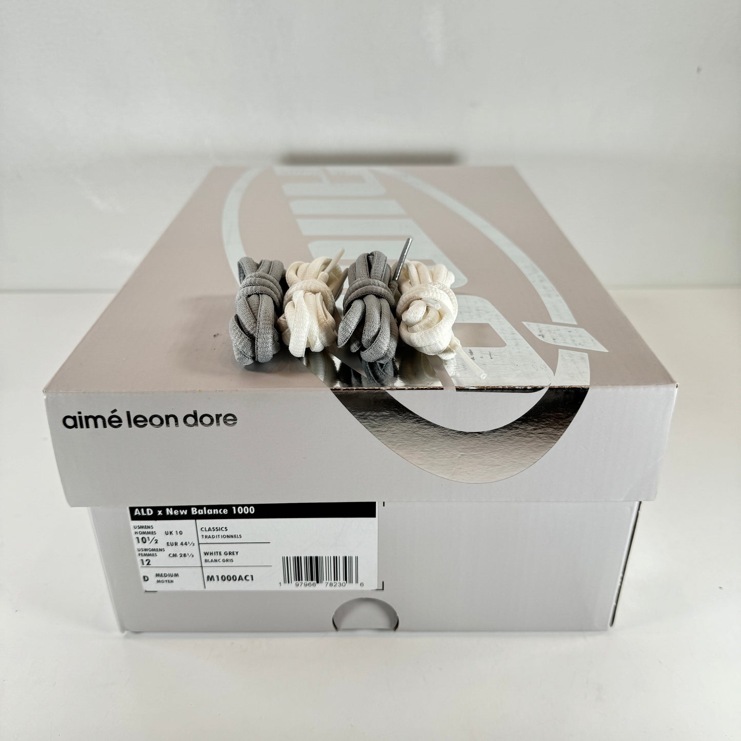 M1000AC1 New Balance 1000 Aime Leon Dore White [USED] - 10.5 M (Used)
