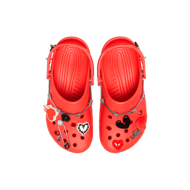 207998 8C1 Karol G x Crocs Classic Clog 'Metal Hearts'