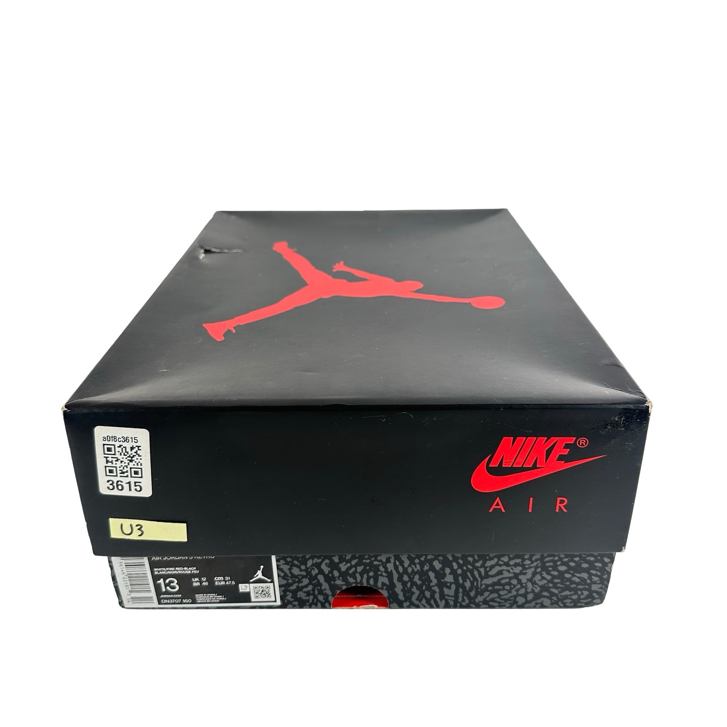 DN3707 160 Jordan 3 Retro Fire Red (2022) [USED] - 13 M (Used3)