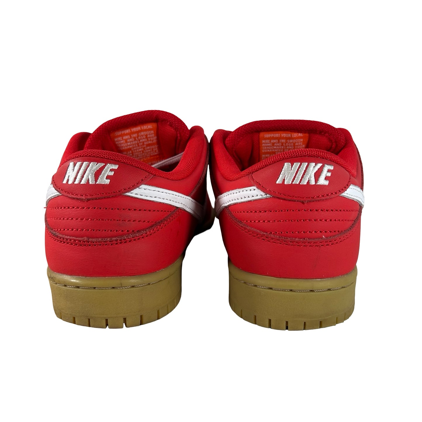 FJ1674 600 Nike SB Dunk Low University Red Gum [USED] - 8 M (Used)