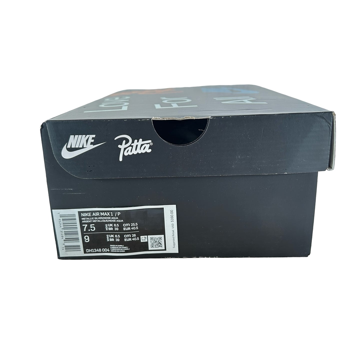 DH1348 004 Nike Air Max 1 Patta Waves Noise Aqua [USED] - 7.5 M (Used)