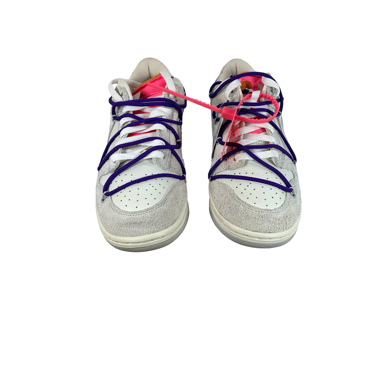 DJ0950 101 Nike Dunk Low Off-White Lot 15 - 9.5 M (Dye on swoosh) (No Box)