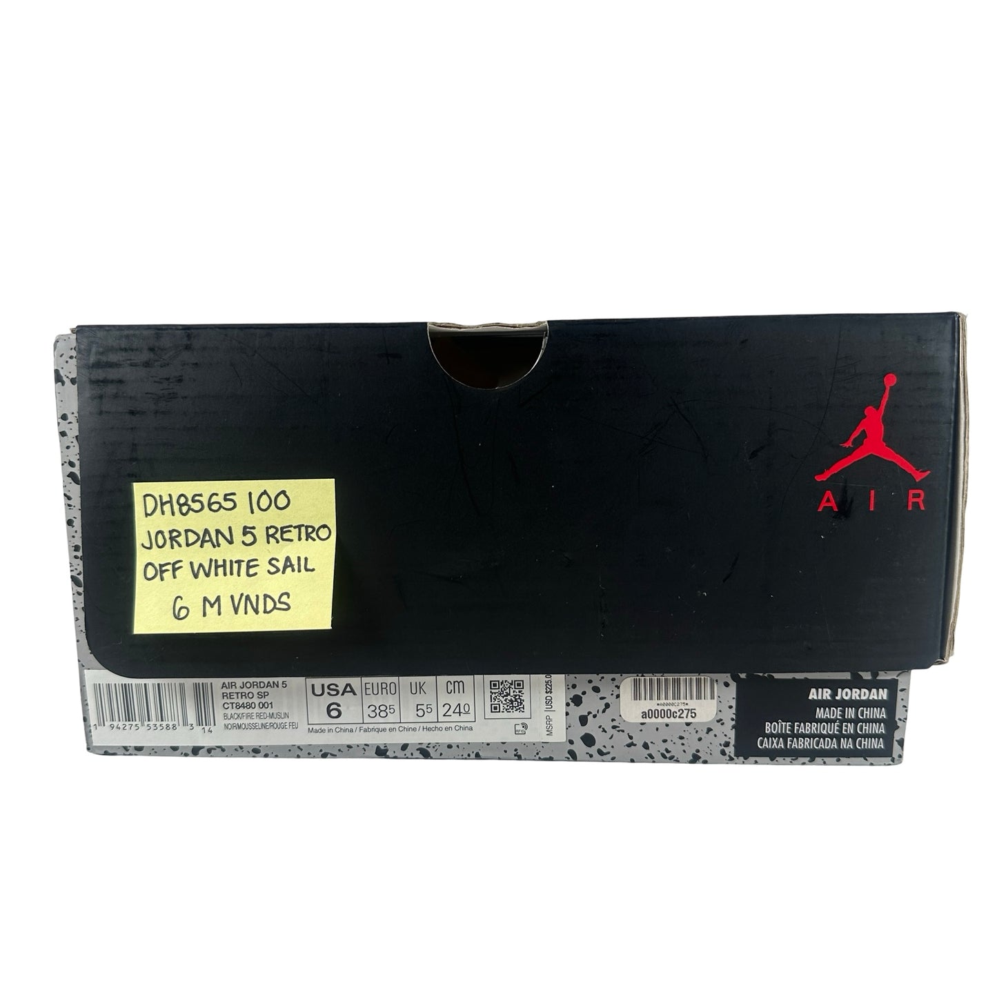 DH8565 100 Jordan 5 Retro Off-White Sail [USED] - 6 M (VNDS)