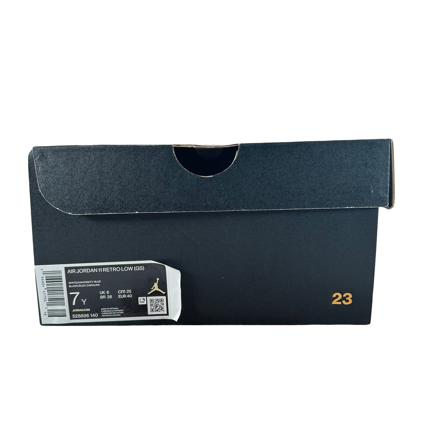 528896 140 Jordan 11 Retro Low Cement Grey (GS) [USED] - 7 Y (Used)