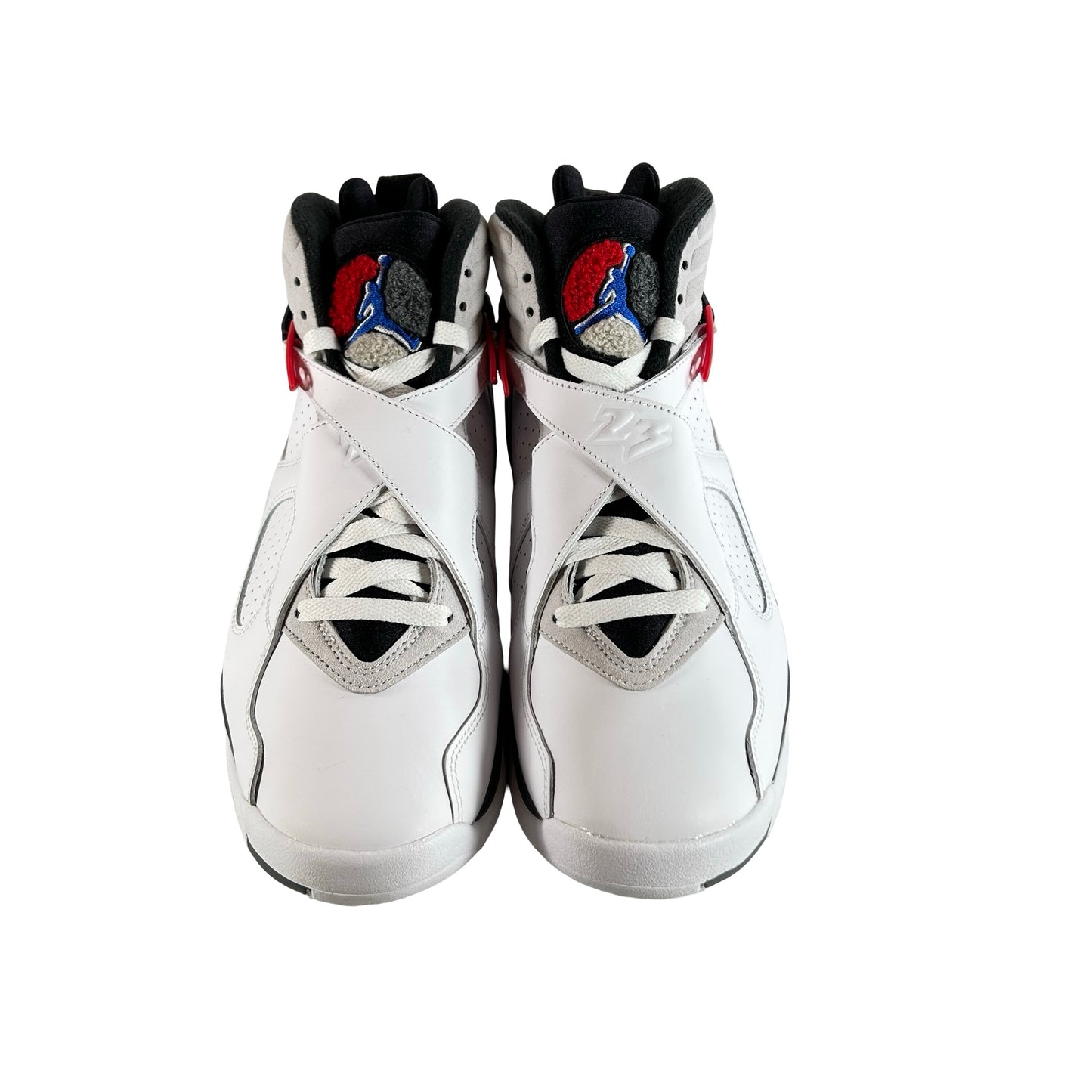 305381 100 Jordan 8 Retro White True Red (2025) [USED] - 9 M (Used)