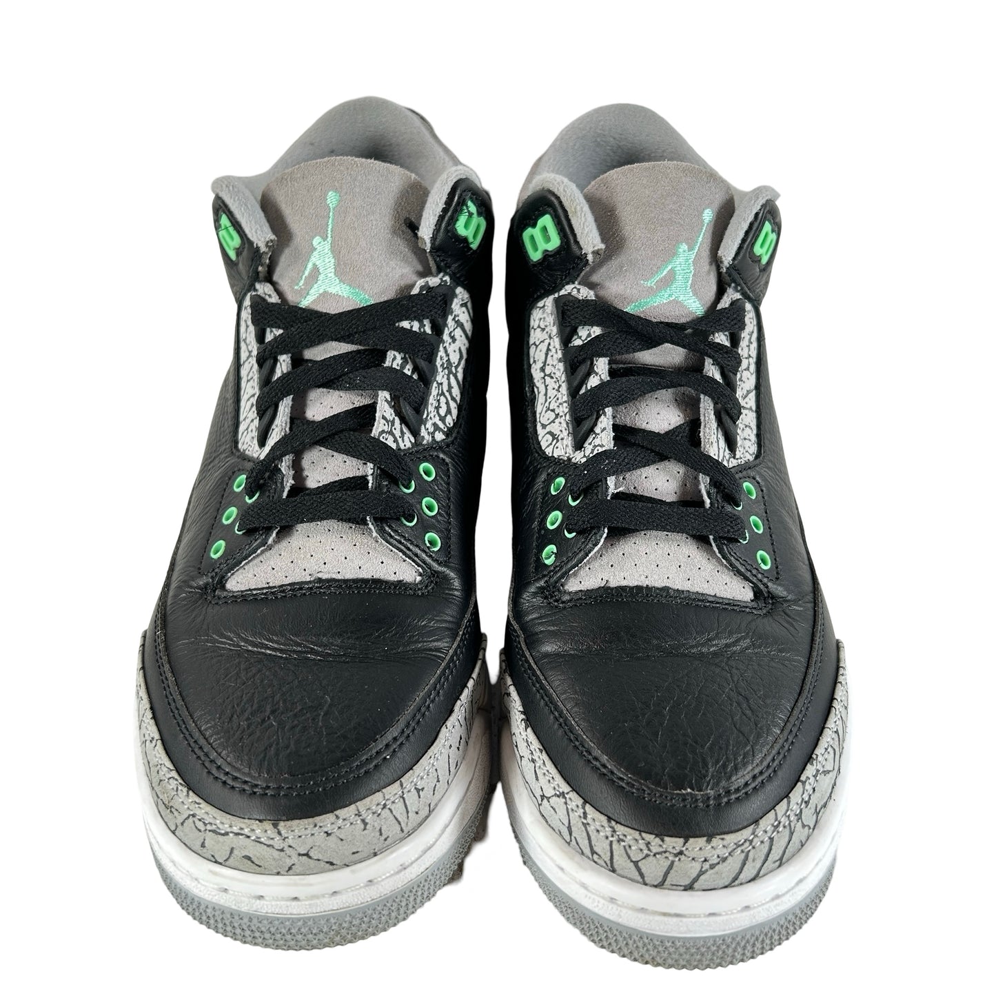 CT8532 031 Jordan 3 Retro Green Glow [USED] - 9.5 M (Used) (No Box)
