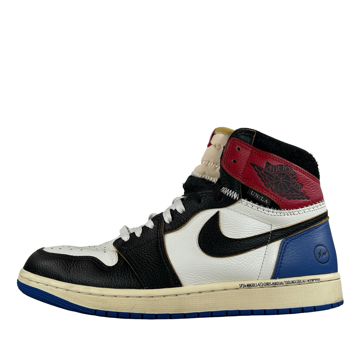 IO7847 002 Jordan 1 Retro High OG SP Fragment x Union LA Varsity Red Sport Royal [USED] - 11 M (Used2)