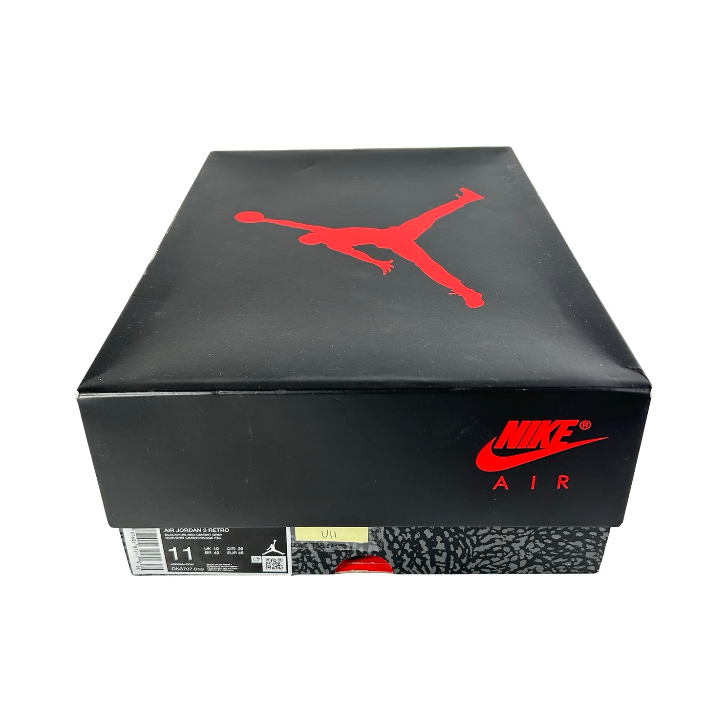 DN3707 010 Jordan 3 Retro OG Black Cement (2024) [USED] - 11 M (Used11)