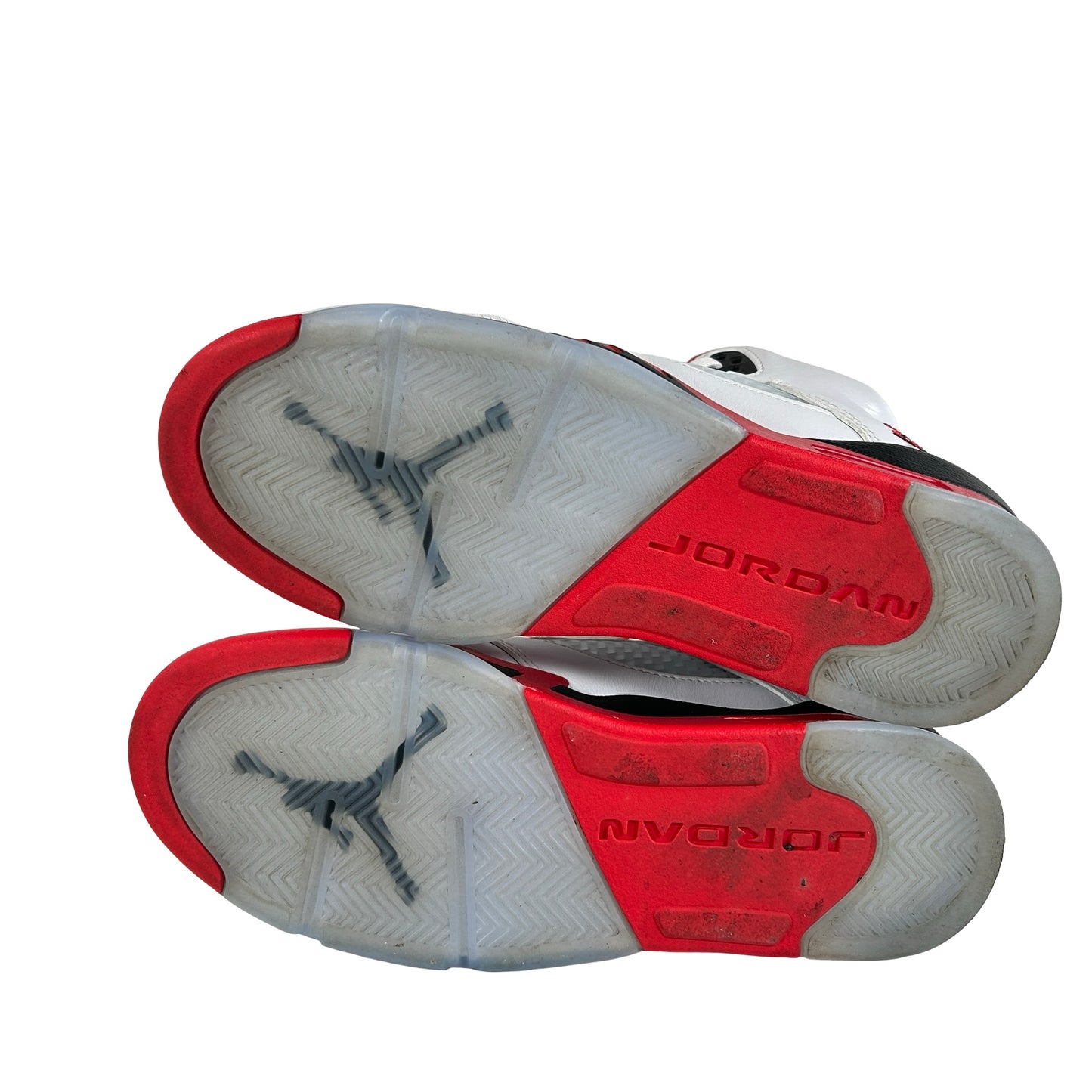 HQ7980 101 Jordan 5 Retro Fire Red Black Tongue (2025) (GS) [USED] - 7 Y (Used) (No Box)