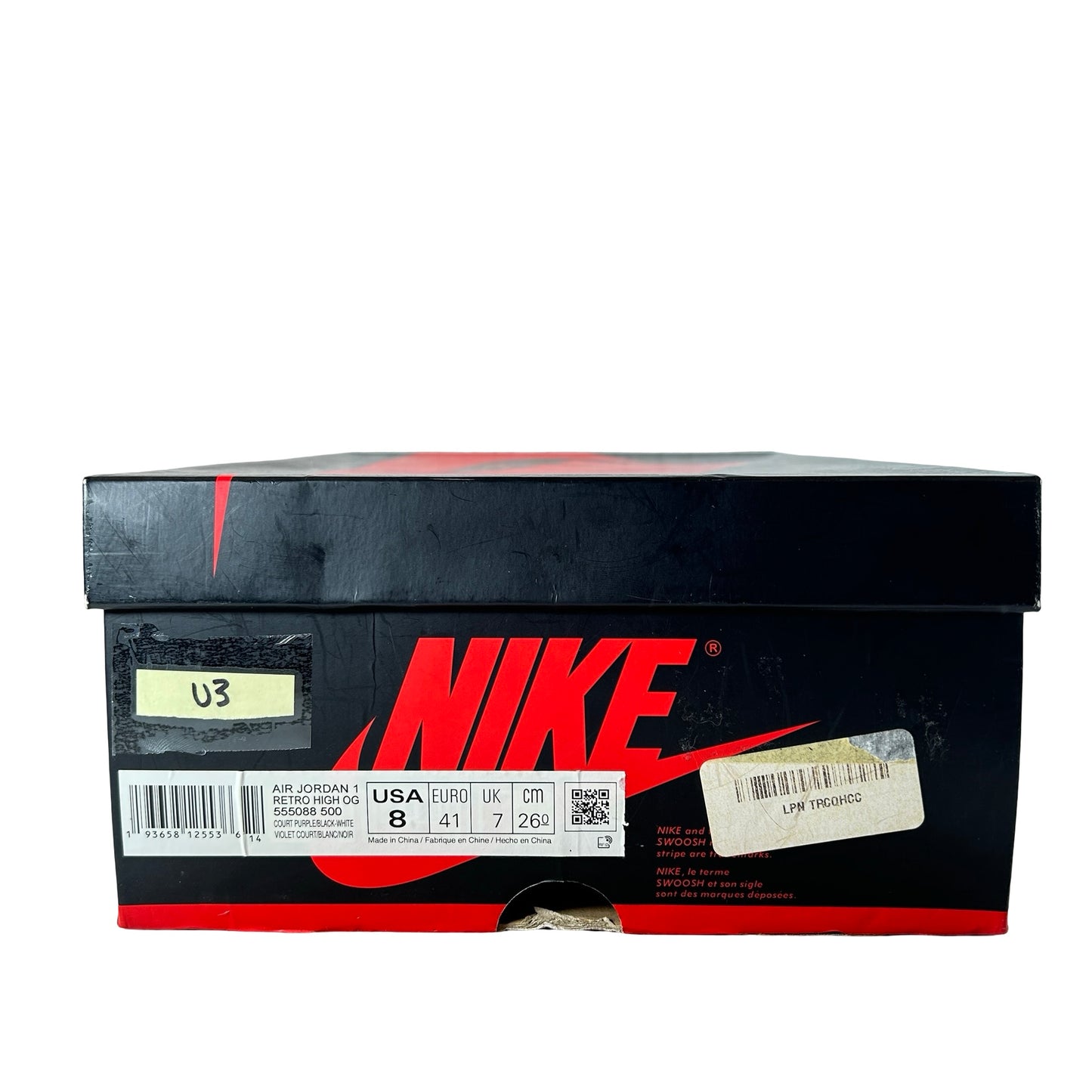 555088 500 Jordan 1 Court Purple [USED] - 8 M (Used3)