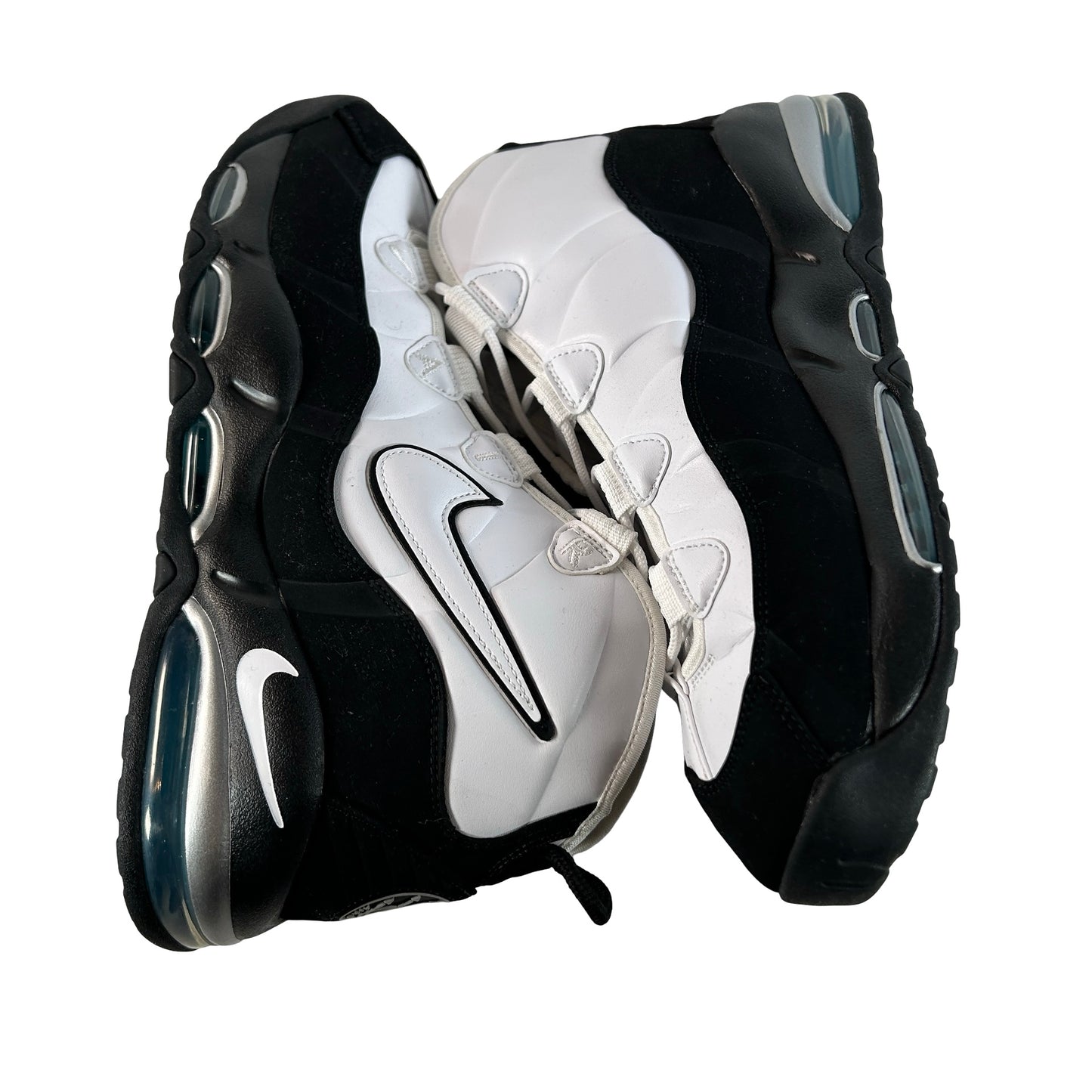 311090 100 Nike Air Max Uptempo 95 White Black Teal [USED] - 13 M (Used) (No Box)
