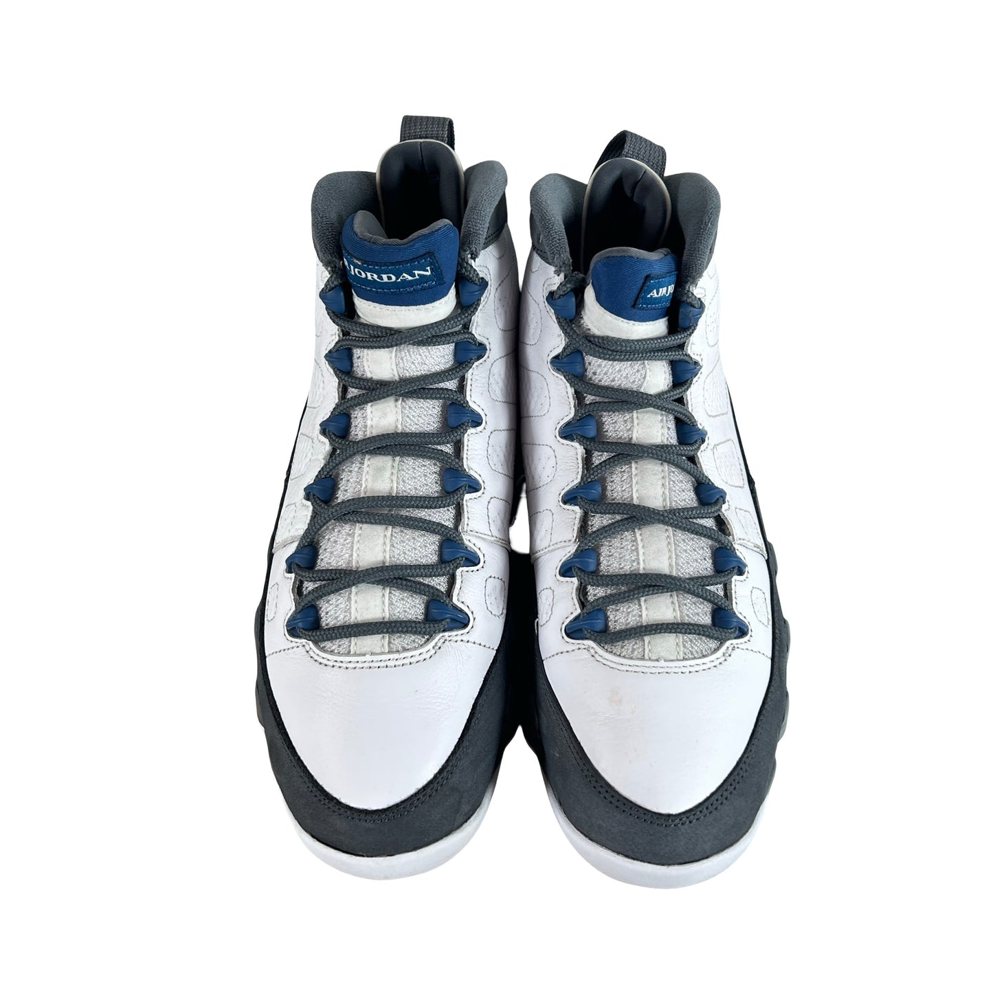 HV4794 100 Jordan 9 Retro Flint Grey French Blue (2026) [USED] - 8.5 M (Used) (Replace Box)