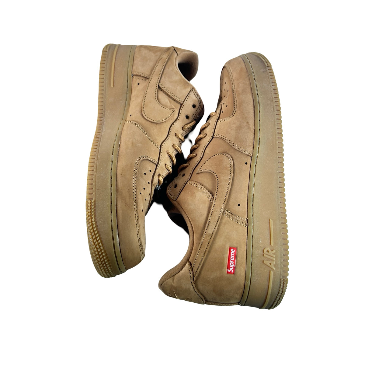 DN1555 200 Nike Air Force 1 Low SP Supreme Wheat [USED] - 10.5 M (Used)
