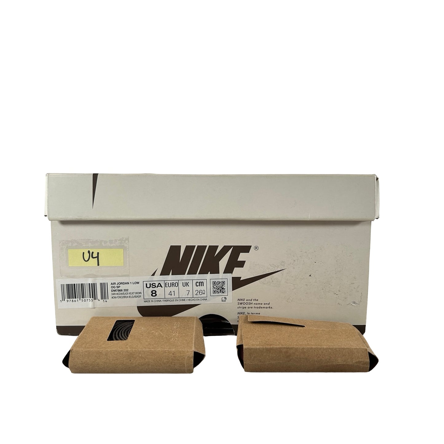 DM7866 202 Jordan 1 Retro Low OG SP Travis Scott Velvet Brown [USED] - 8 M (Used4)