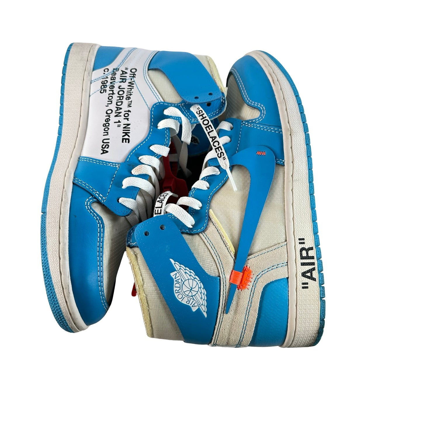 AQ0818 148 Jordan 1 Retro High Off-White UNC [USED] - 9.5 M (Used) (No Box)