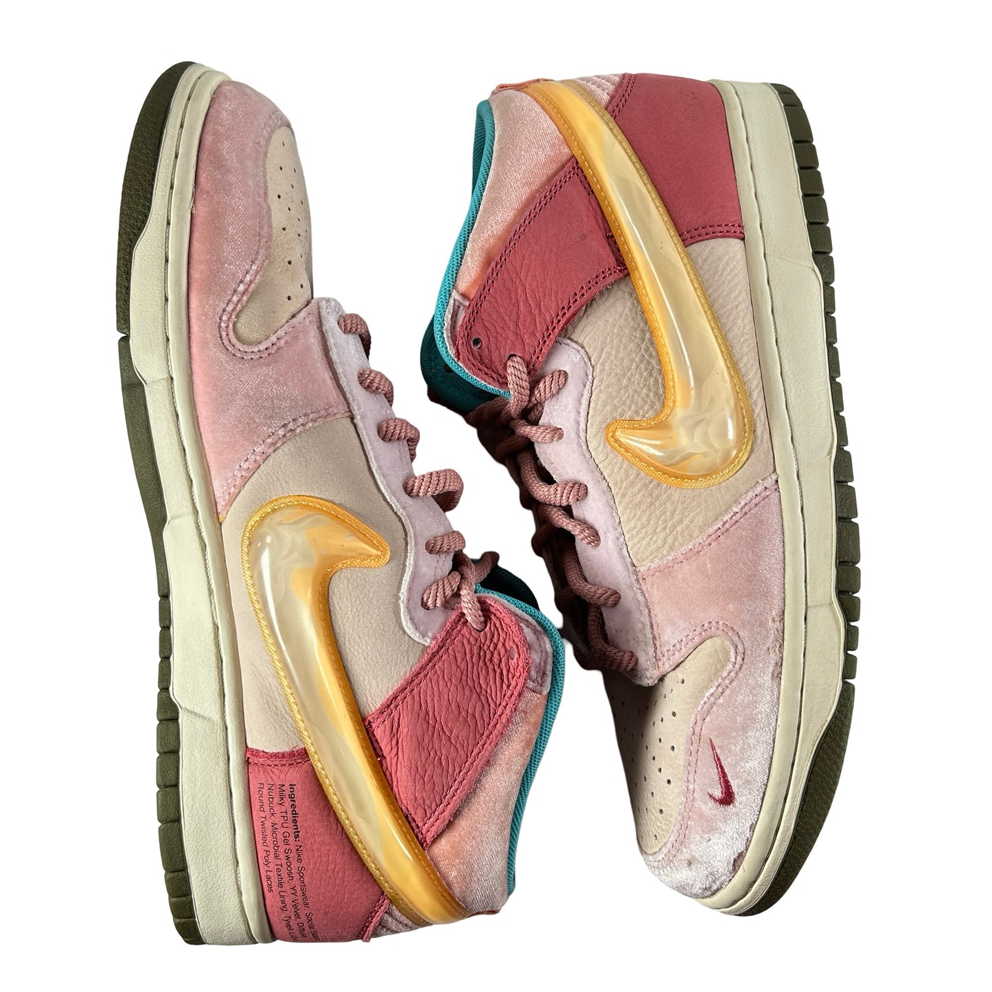 DI1173 600 Nike Dunk Mid Social Status Free Lunch Strawberry Milk [USED] - 10 M (Used) (No Box)