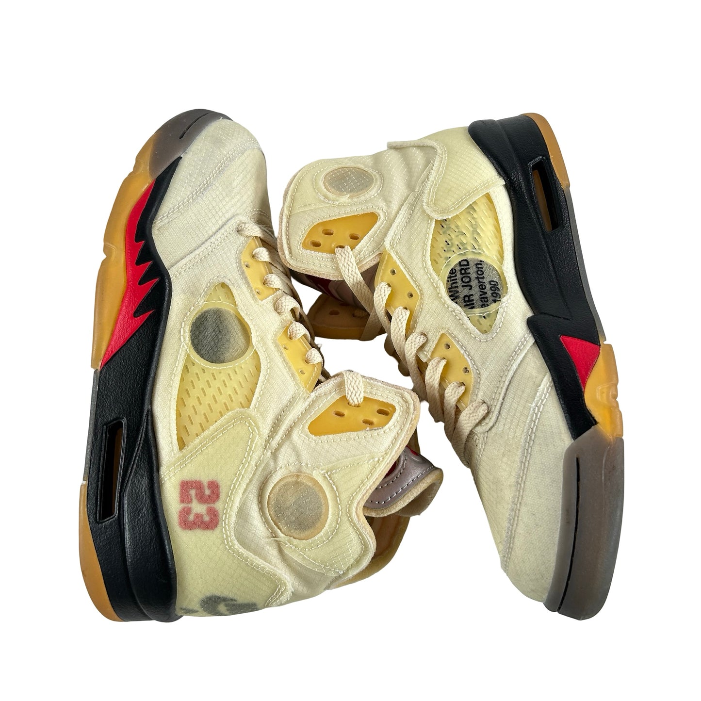 DH8565 100 Jordan 5 Retro Off-White Sail [USED] - 7.5 M (Used3)