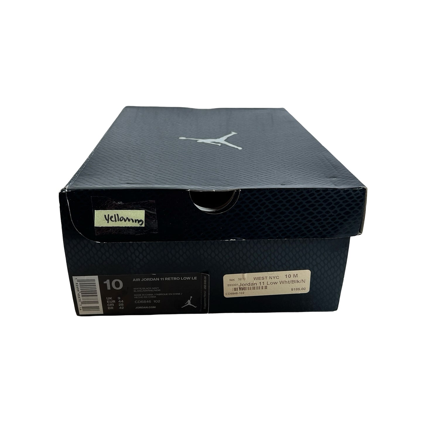 CD6846 102 Jordan 11 Retro Low Snake Navy (2019) - 10 M (Yellowing)