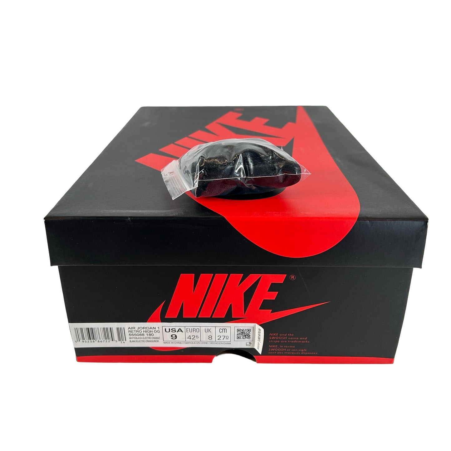 555088 180 Jordan 1 Retro High Electro Orange [USED] - 9 M (Used)