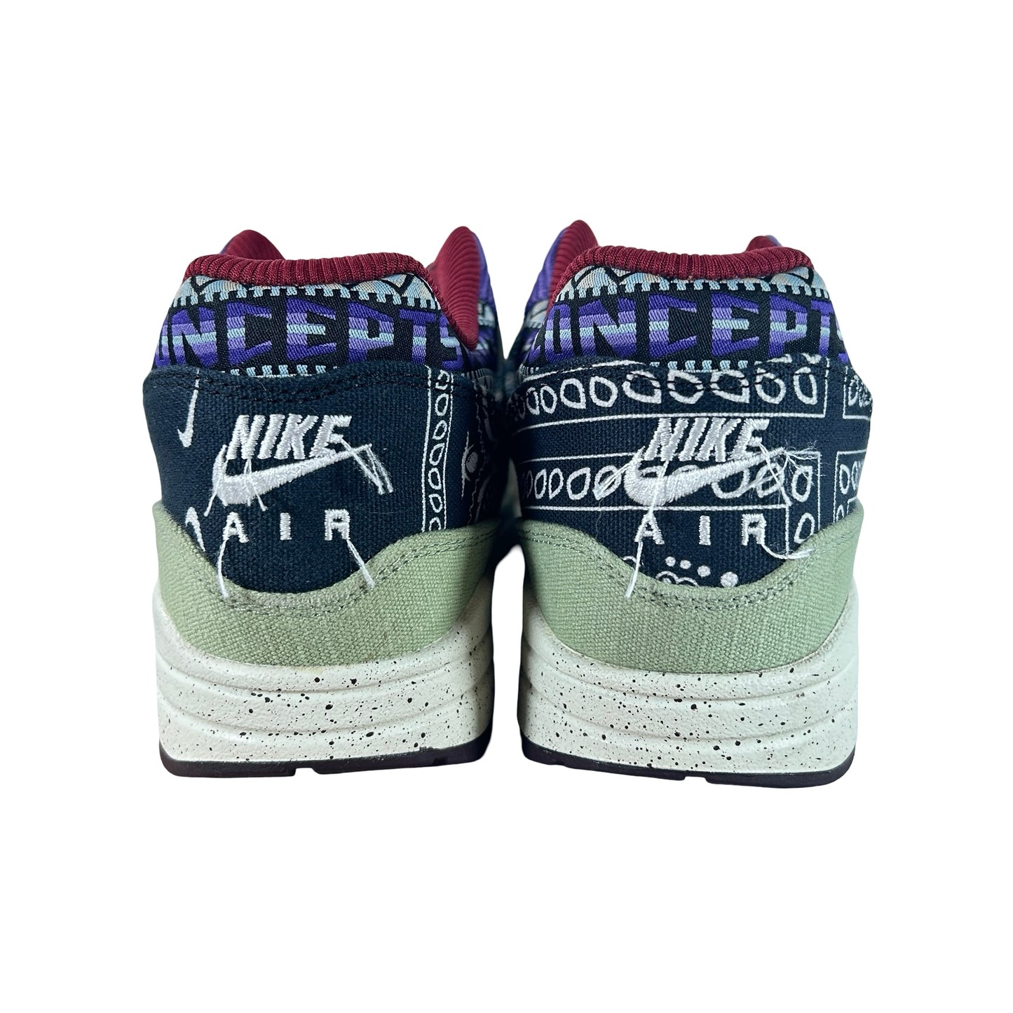 DN1803 300 Nike Air Max 1 Concepts Denim Olive Canvas [USED] - 10 M (Used3)