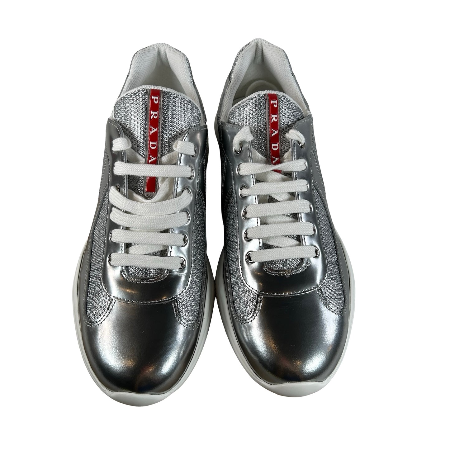 4E3400 3LNG F0JEI F G000 Prada America's Cup Metallic Silver