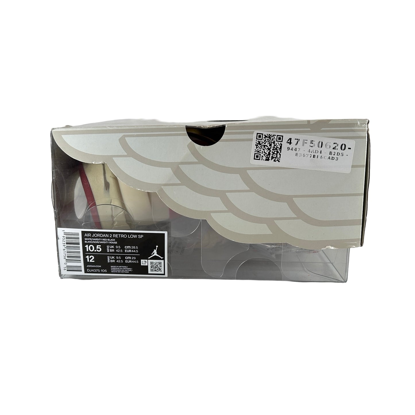 DJ4375 106 Jordan 2 Retro Low SP Off-White White Red [USED] - 10.5 M (Used)