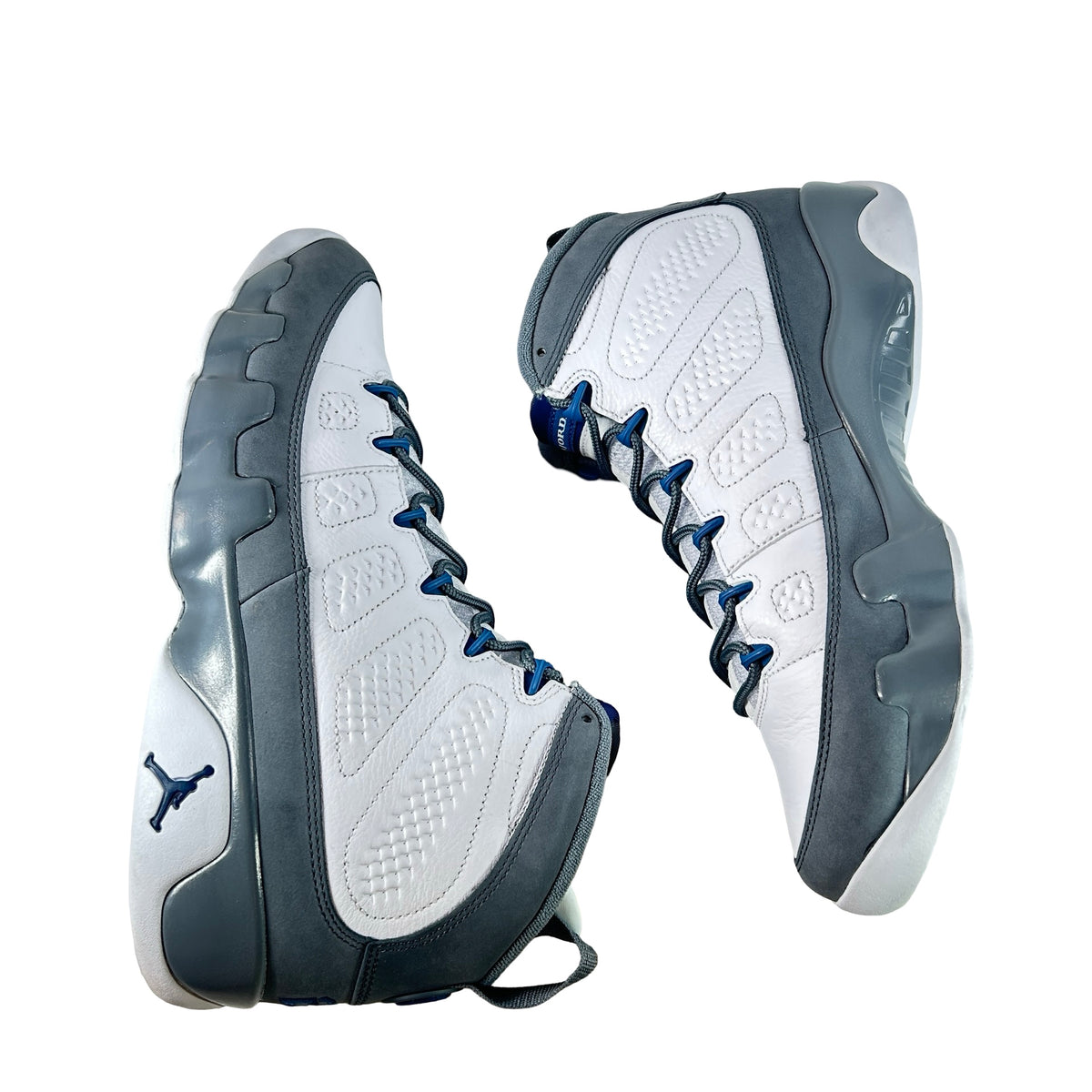 HV4794 100 Jordan 9 Retro Flint Grey French Blue (2026) [USED] - 12 M (Used2)