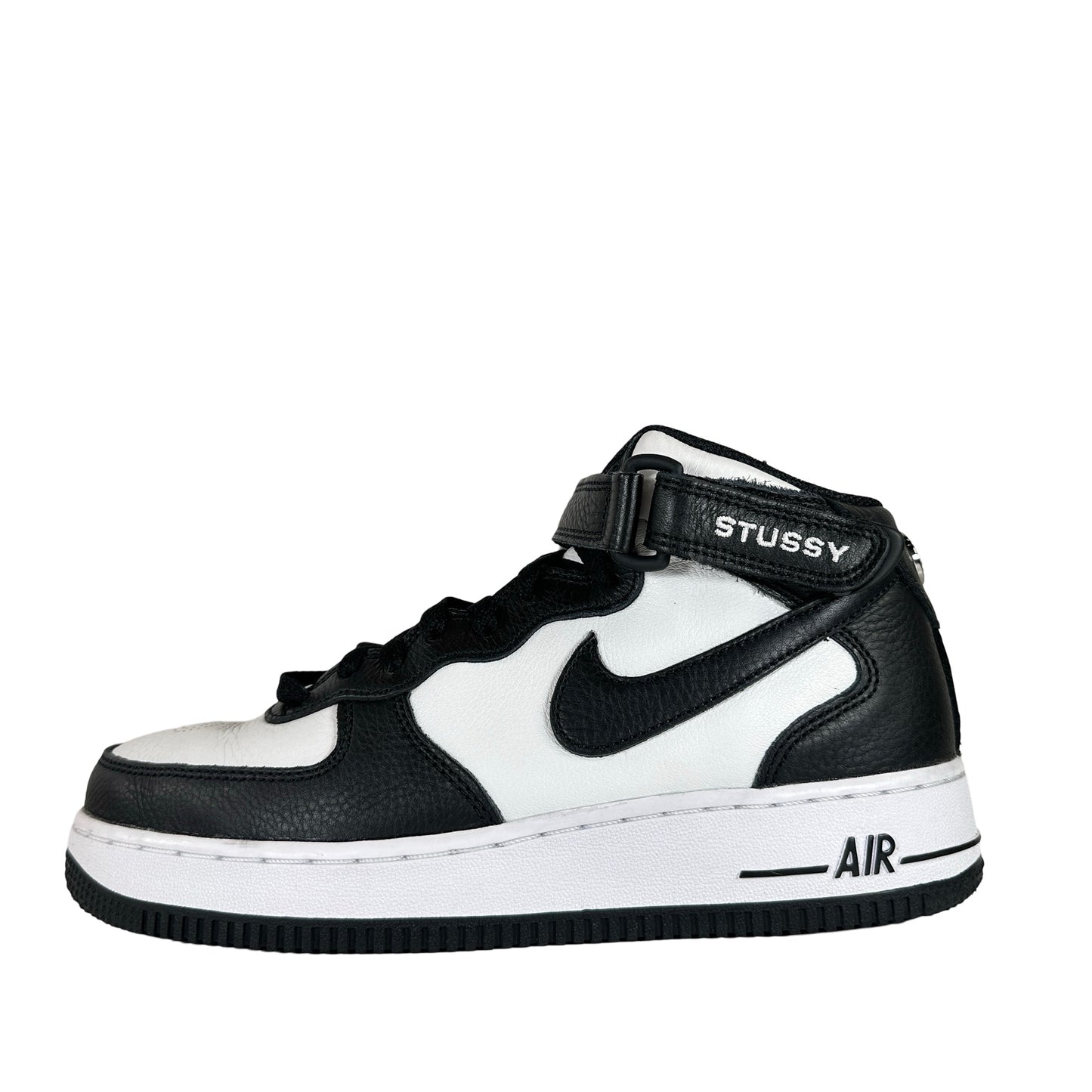 DJ7840 002 Nike Air Force 1 Mid Stussy Gris Negro