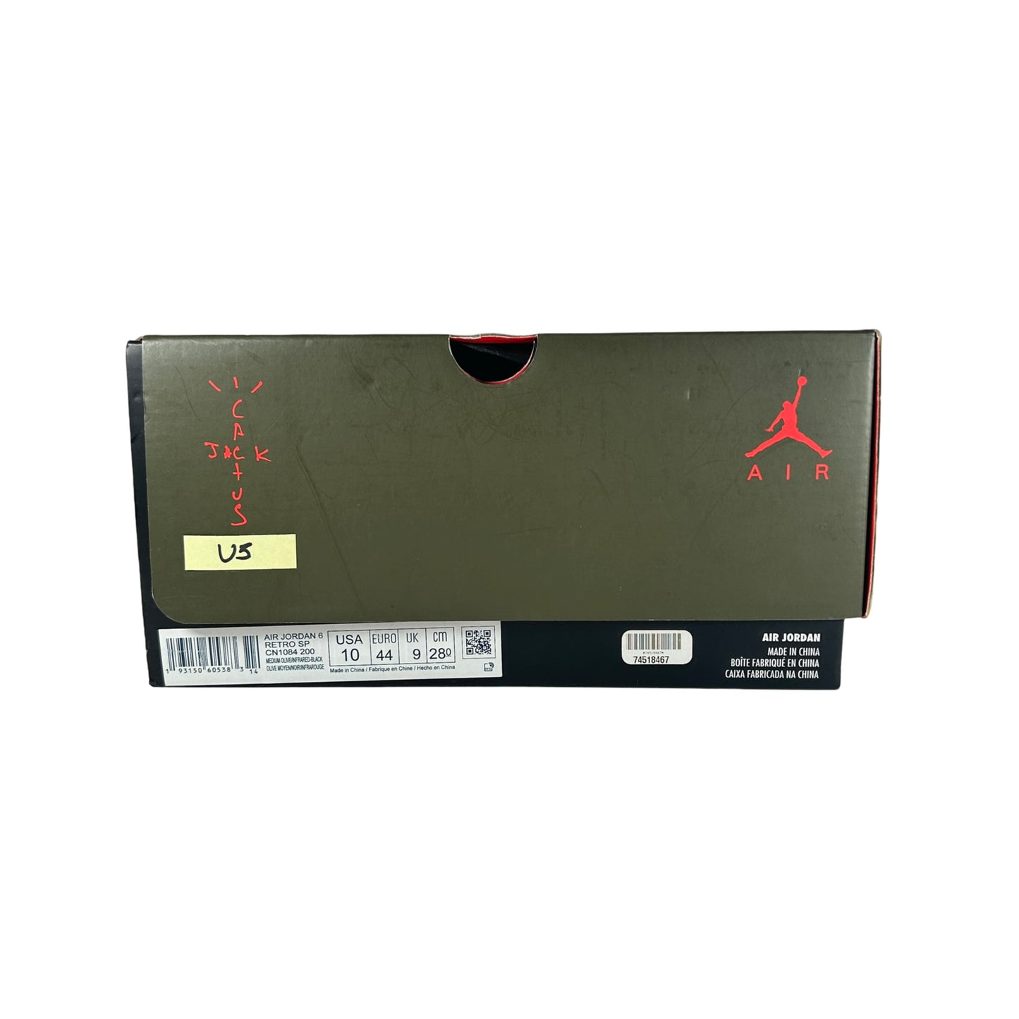 CN1084 200 Jordan 6 Retro Travis Scott [USED] - 10 M (Used5)