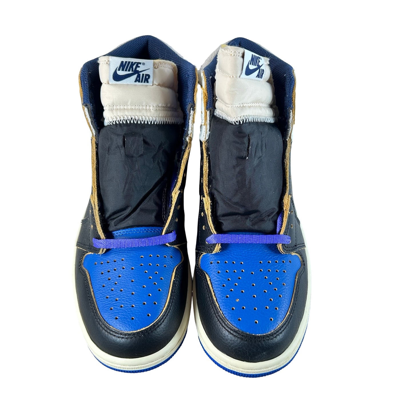 IO7847 001 Air Jordan 1 Retro High OG SP Fragment x Union LA Sport Royal [USED] - 9.5 M (Used)