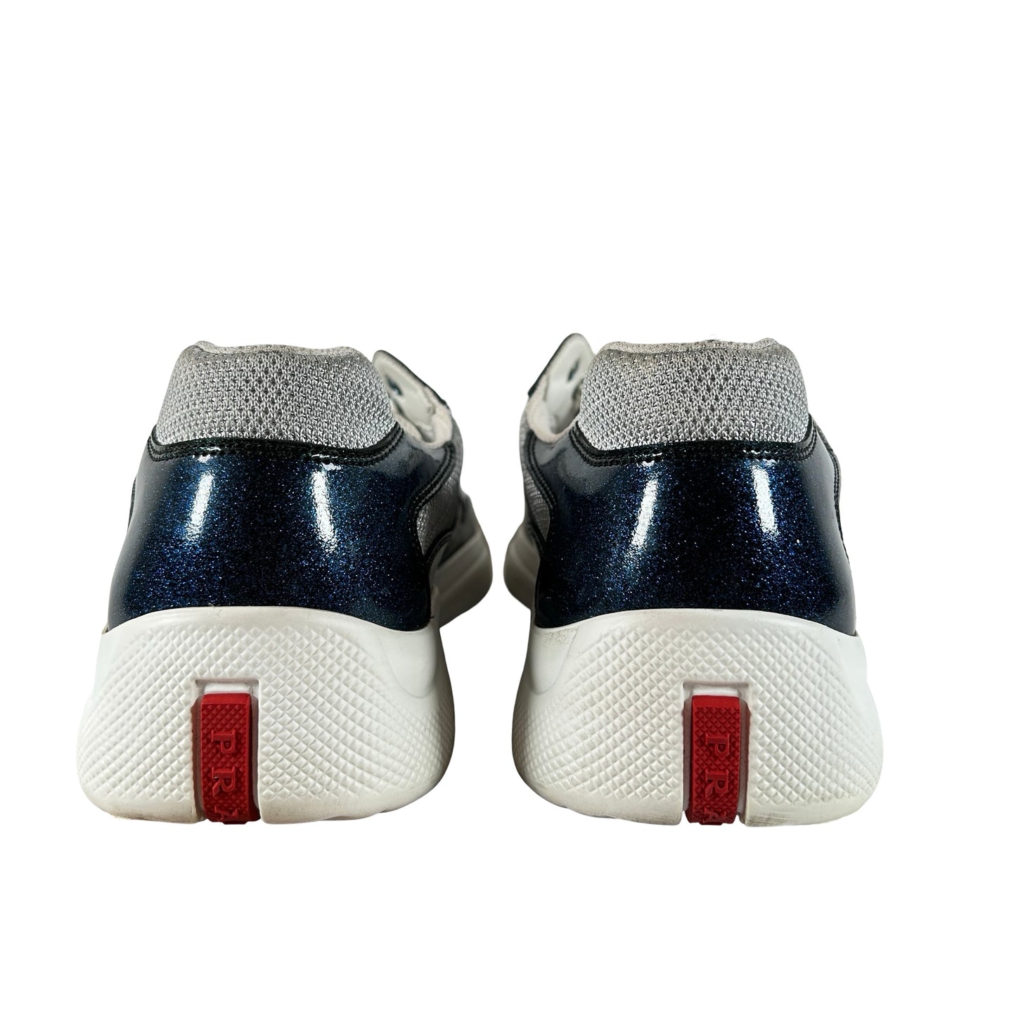Prada America's Cup Sneakers Blue Glitter [USED] - PRADA 9.5 / US 10.5 M (Used)