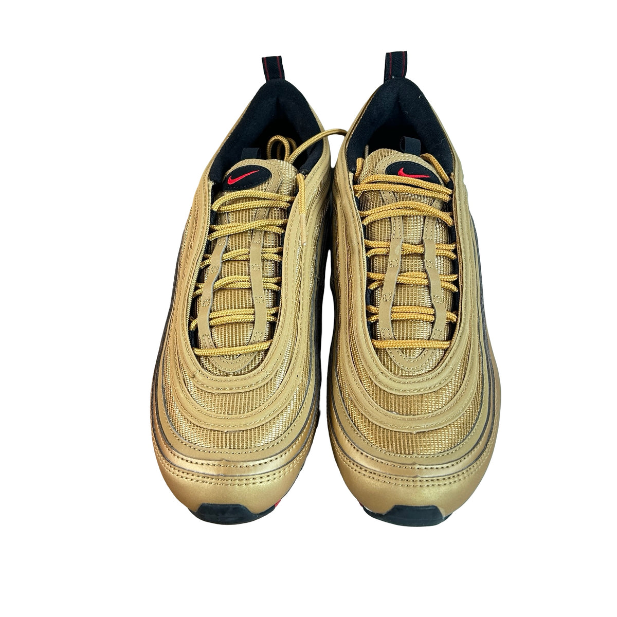 884421 700 Nike Air Max 97 Metallic Gold (2017/2018) - 10 M (Yellowing)