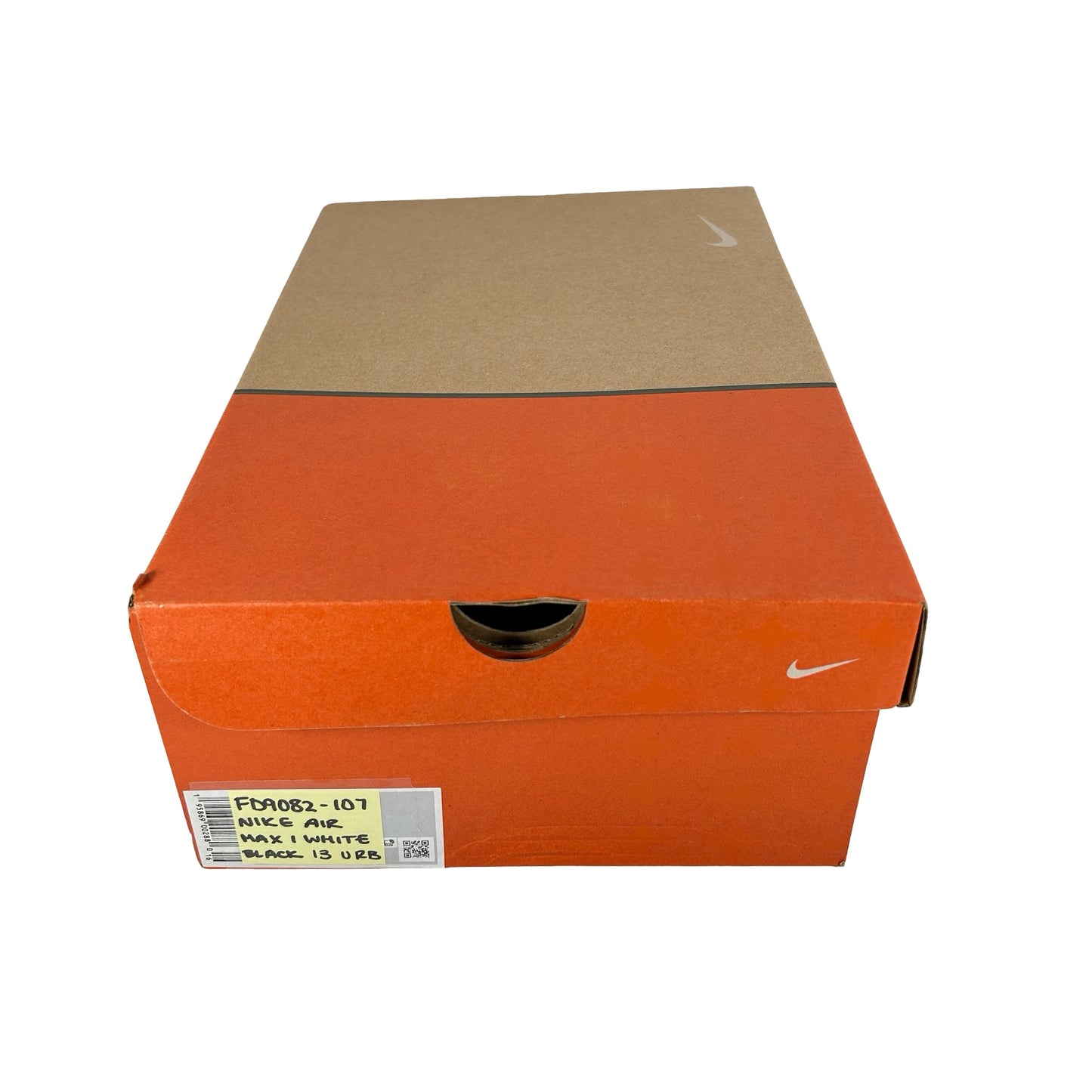 FD9082 107 Nike Air Max 1 White Black [USED] - 13 M (Used) (Replace Box)