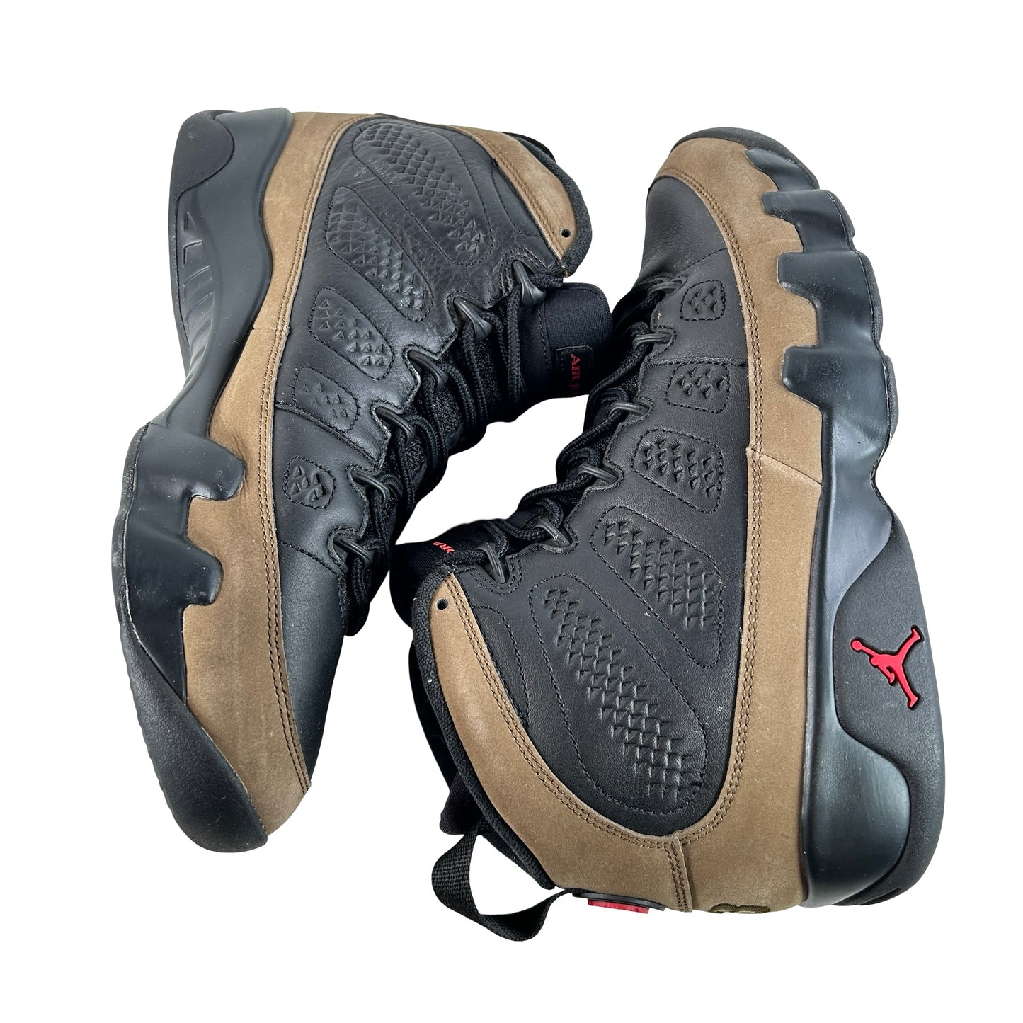 HV4794 030 Air Jordan 9 Retro Olive (2024) [USED] - 9.5 M (Used12)