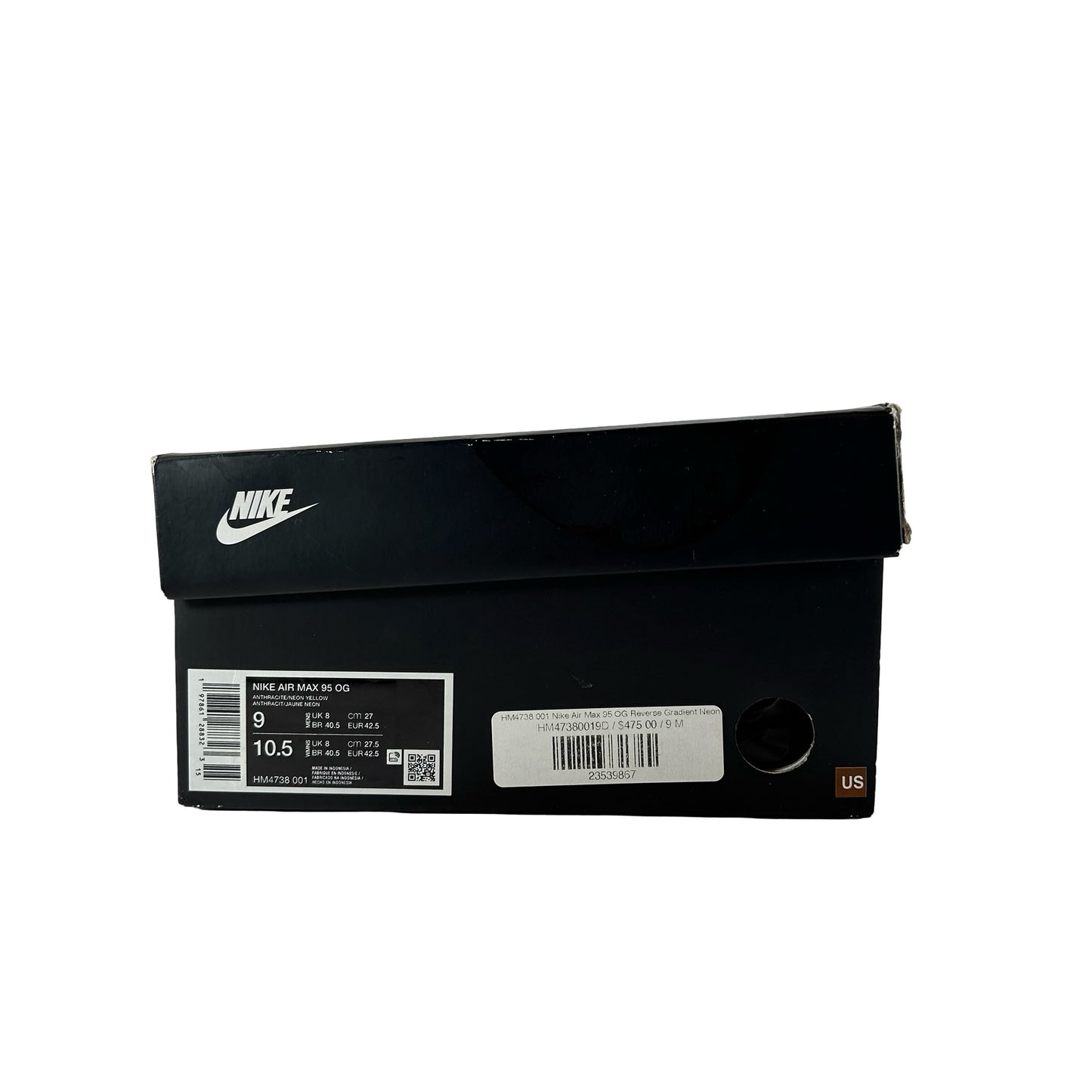 HM4738 001 Nike Air Max 95 OG Reverse Gradient Neon [USED] - 9 M (Used)