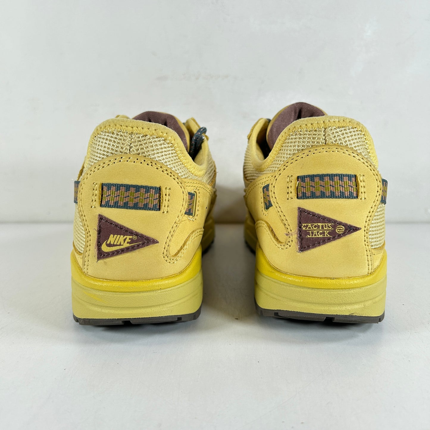 DO9392 700 Nike Air Max 1 Travis Scott Cactus Jack Saturn Gold [USED] - 8.5 M (Used) (Replace Box)