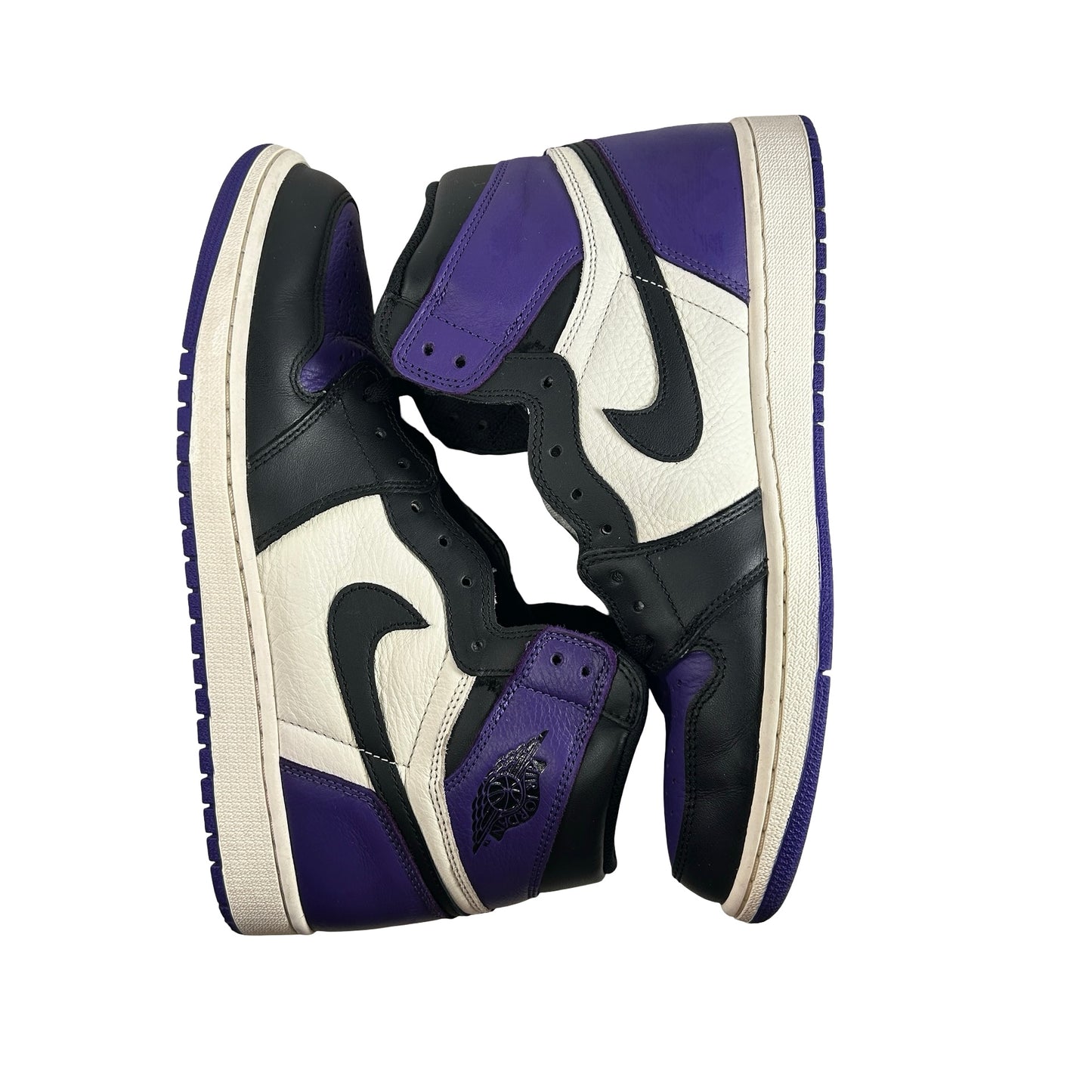 555088 501 Jordan 1 Court Purple [USED] - 12 M (Used) (No Insoles)