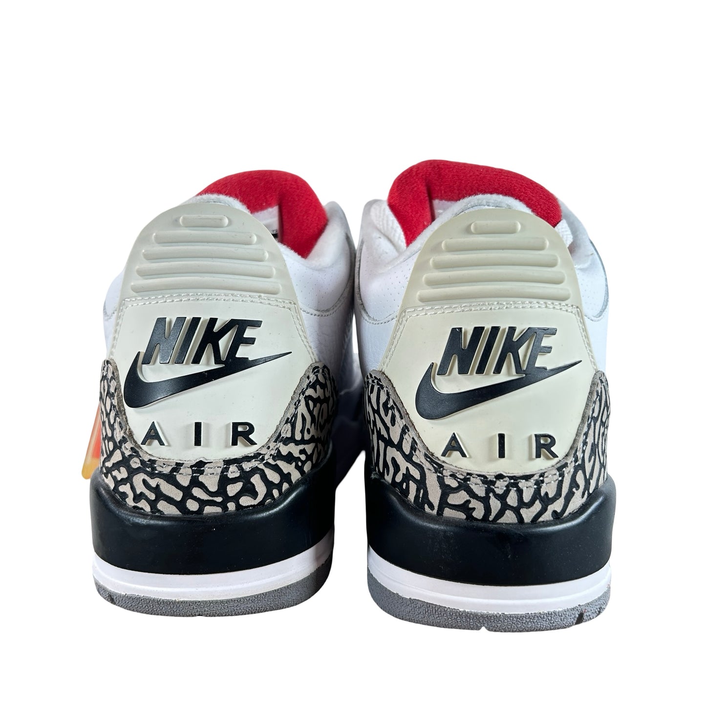 580775 160 Jordan 3 Retro White Cement '88 Dunk Contest (2013) - 9 M (Yellowing) (No Box)