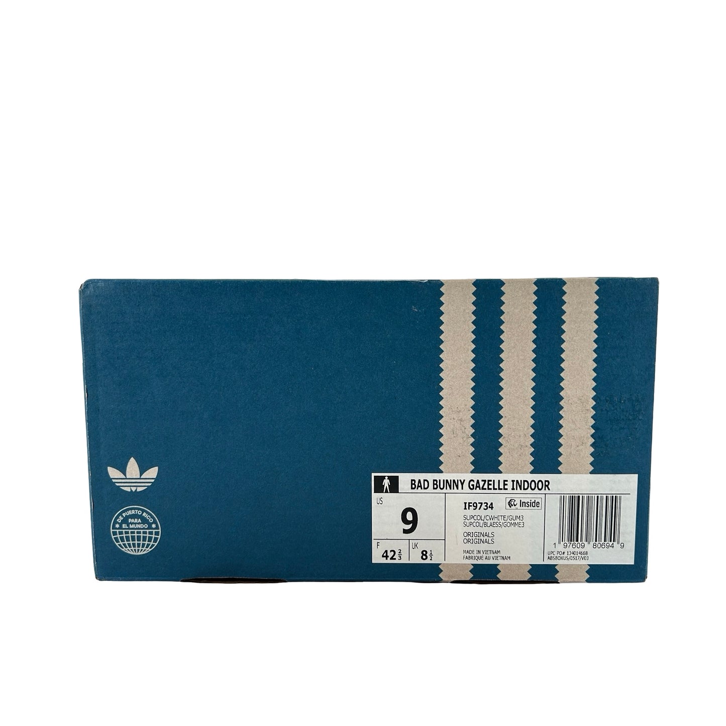 IF9734 adidas Gazelle Indoor Bad Bunny San Juan [USED] - 9 M (Used)