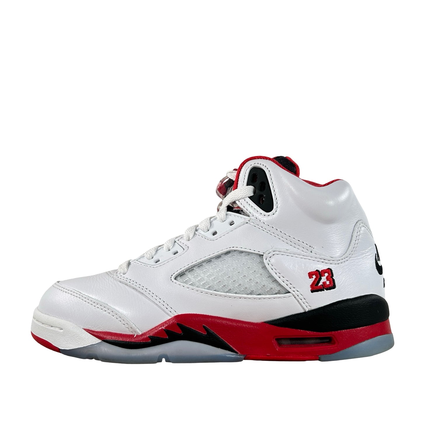 HQ7980 101 Jordan 5 Retro Fire Red Black Tongue (2025) (GS) [USED] - 4.5 Y (Used)
