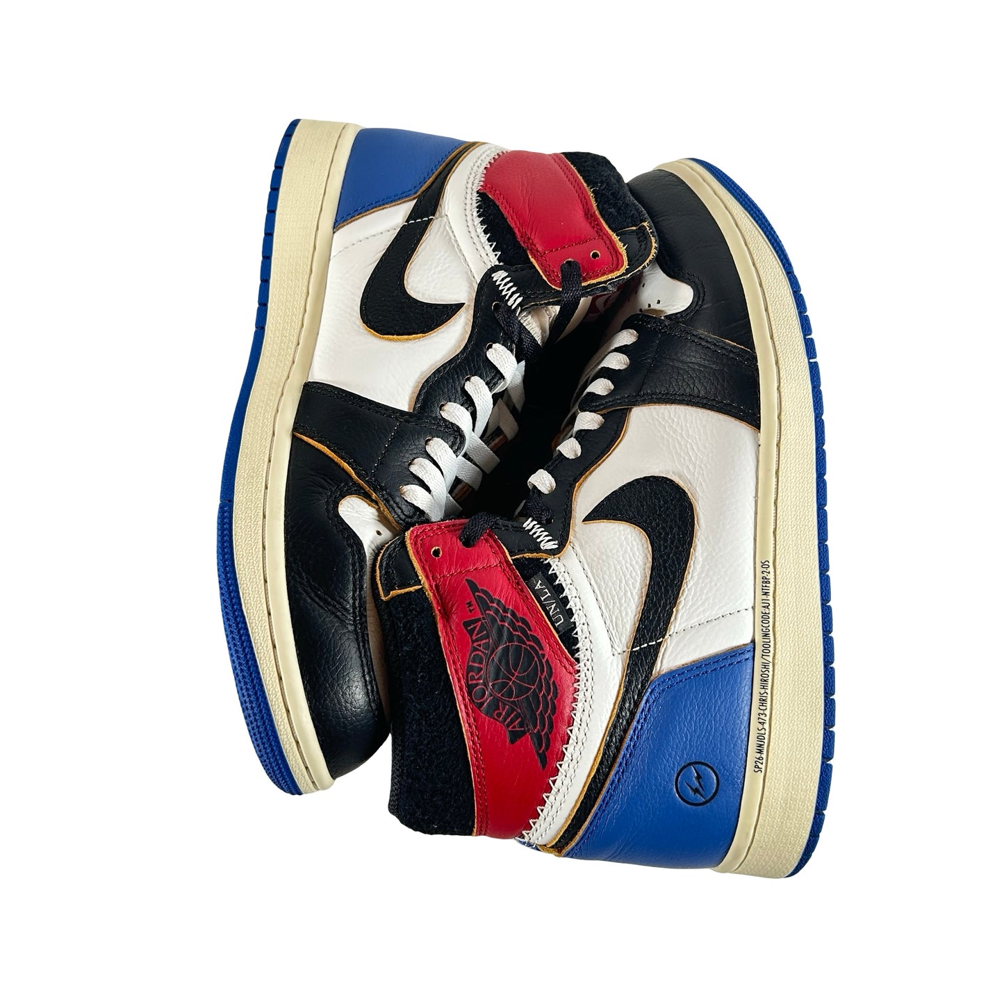 IO7847 002 Jordan 1 Retro High OG SP Fragment x Union LA Varsity Red Sport Royal [USED] - 10 M (Used2)