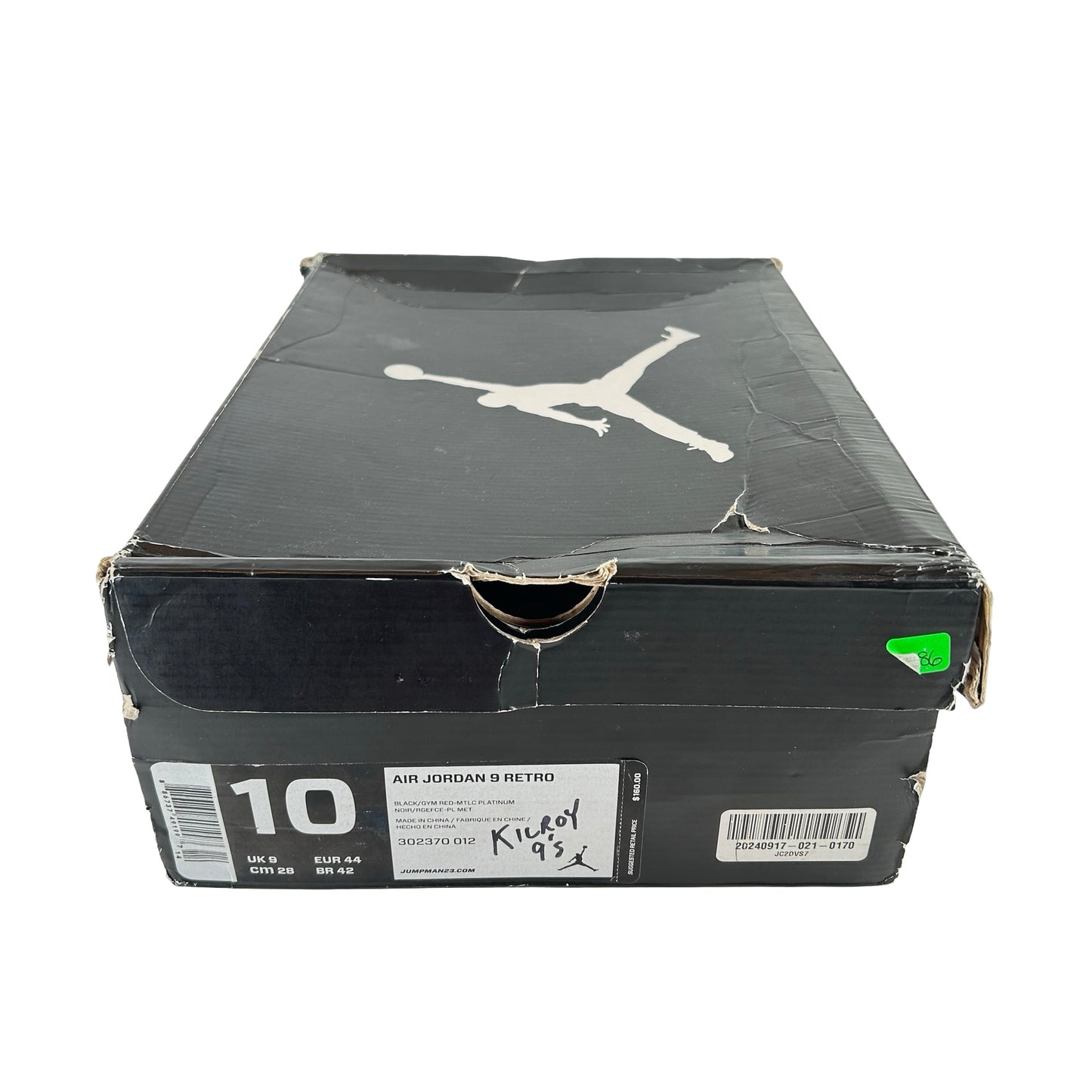 302370 012 Jordan 9 Retro Johnny Kilroy [USED] - 10 M (Used)