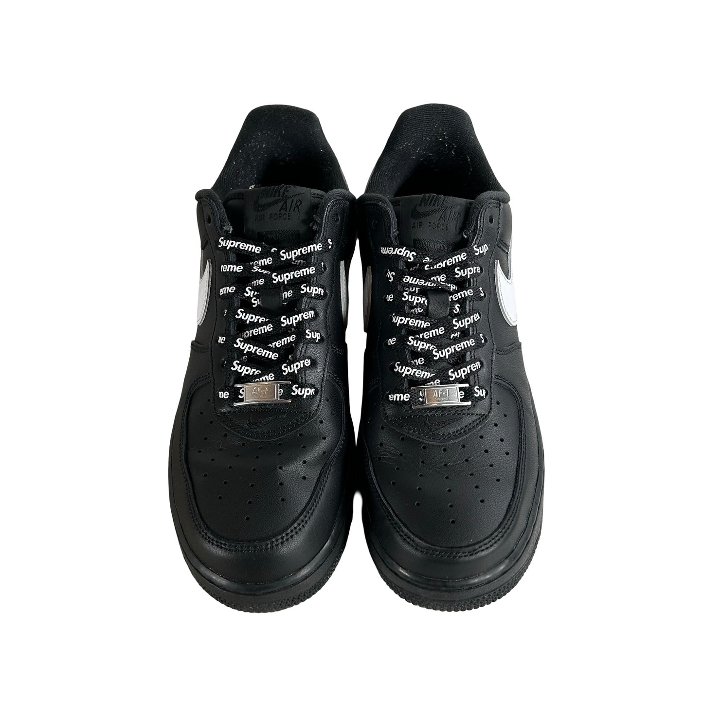 CU9225 002 Nike Air Force 1 Low Supreme Black White [USED] - 8 M (Used2)